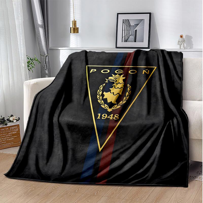 Mks Pogo Szczecin Flannel Blanket Soft Warm All-Season Throw, Design for Camping, Car Travel, Hiking Sofa, Bed, Office Perfect Gift for Parties