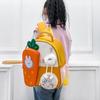 Carrot Cartoon Eyecatching Backpack For Young Children Made Of Quality Material Canvas