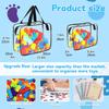 Clear PVC Toy Storage Bags Transparent Toiletries Organizer Portable Handheld Zipper Bags for Board Game Building Blocks Puzzle