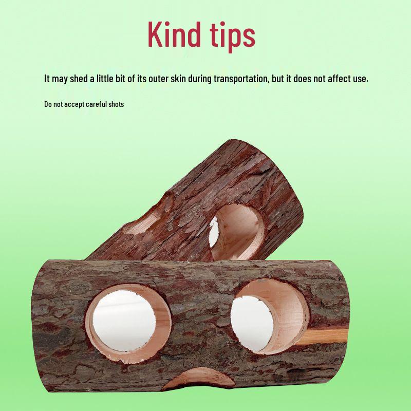 Golden Hamster Solid Wood Tunnel Exercise Toy