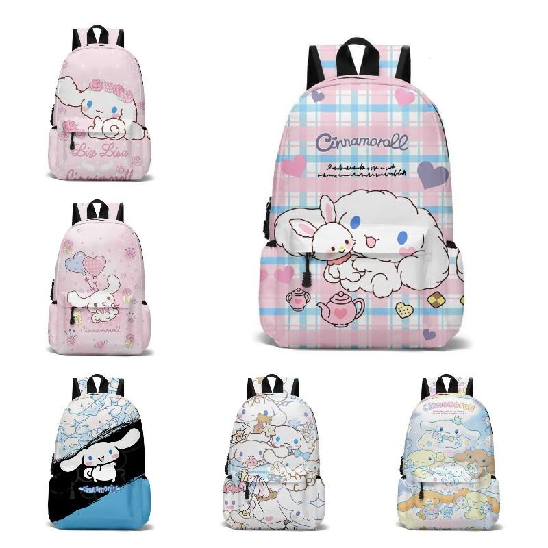 3d Cinnamoroll Canvas Backpack For Students Large Capacity, Breathable, Unisex Style