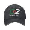 DZ Algeria Supporter Algerian Djazair Baseball Cap Vintage Distressed Denim Washed Africa?Arab Sun Cap Unisex Outdoor Soft Hats