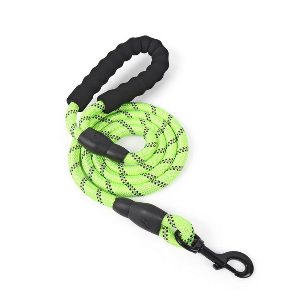 

Pet supplies Reflective nylon round dog leash Medium and large dog dog pet leash Nylon reflective rope length 1.5m diameter 1.2cm