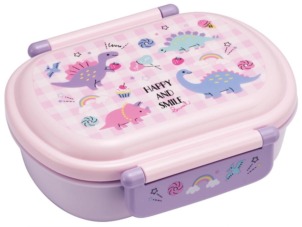 Skater Bento 360ml Fluffy Made in Single Dishwasher and Microwave Happy Smile Rainbow Design Children's Box, Capacity, Lid, Japan, Tier, Safe, &