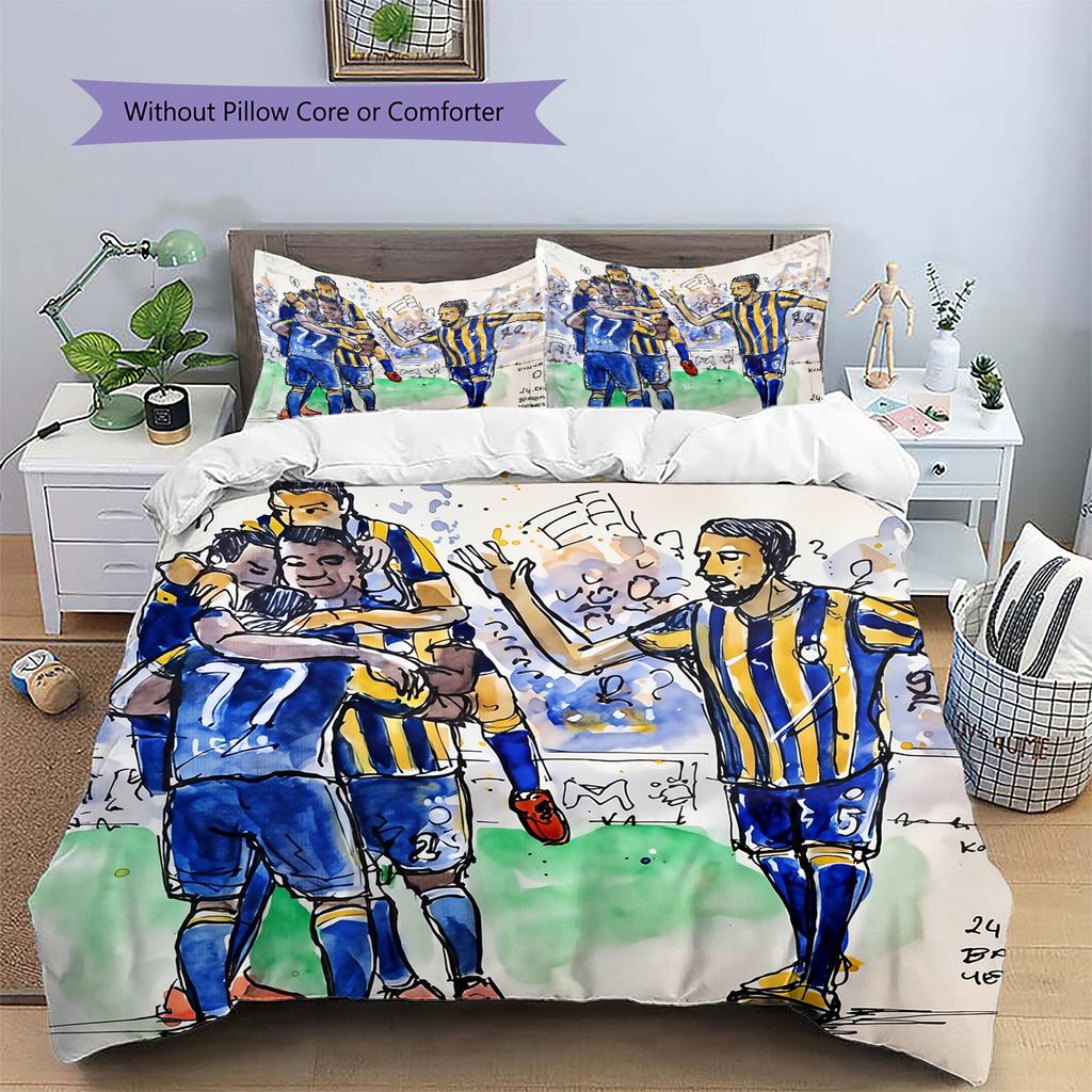 Boca Pattern Bedding Home Decoration Birthday Gift (1 * duvet cover + 2 * pillowcase, without core)