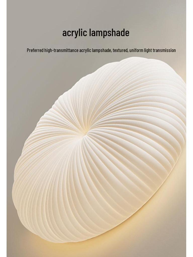 Modern Minimalist Pumpkin Ceiling Light for Bedroom, Dining Room, Study, or Kids' Room