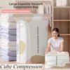 Cube Compression No-Pump Vacuum Bags Space Saving Storage Compression Bag  Travel Packing