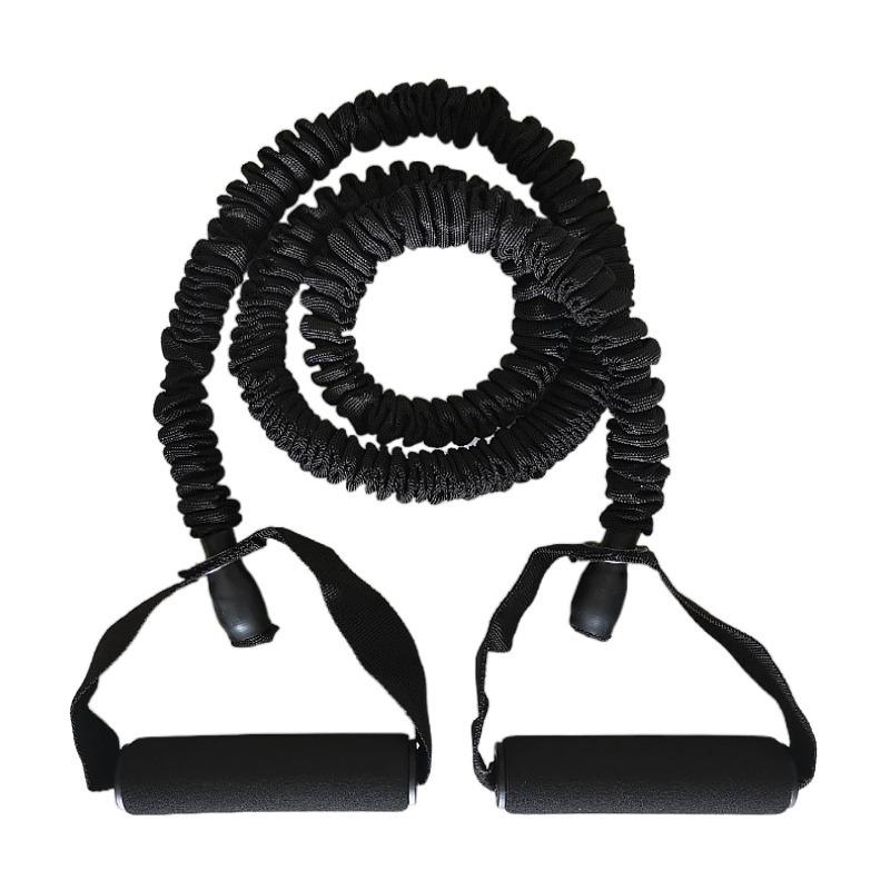 TPE Latex Elastic Fitness Rope with Cloth Cover