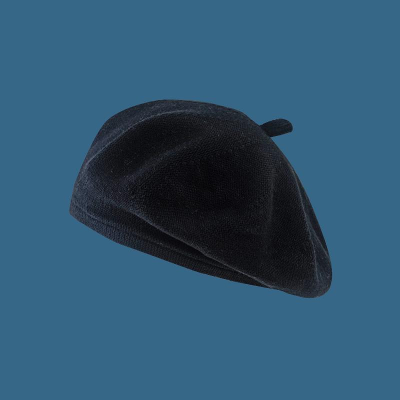 Primavera outono feminino boina gorro chapéus cor sólida artista francês respirável grande boina vintage feminino topo plano octogonal bonés