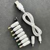 USB5V To DC9V 12V Converter Cable USB to DC9V 12V Charging Cable with 8Adapters