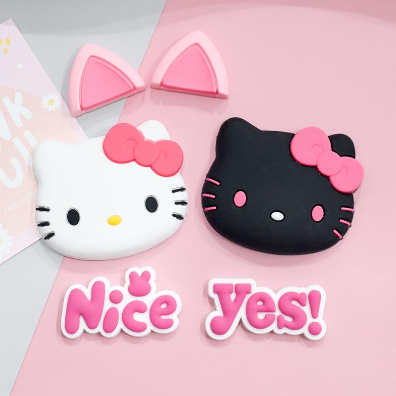 

Hello Kitty Red Rose Phone Case, Hair Accessories, Car Ornaments, Water Bottle & Refrigerator Stickers, Crocs Decorations. DIY Version