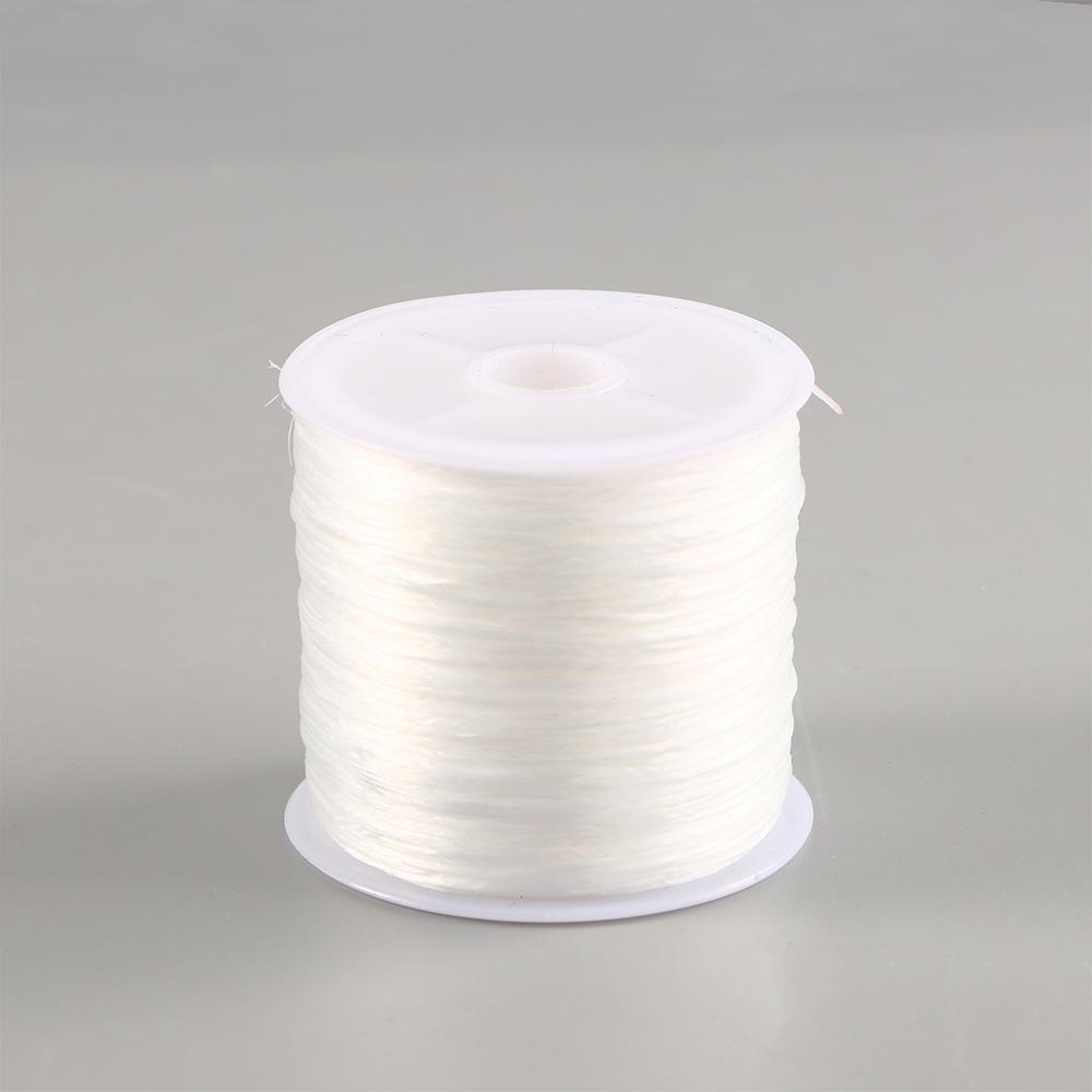 60m 0.8mm Flat Elastic Crystal Jewelry Cord Beading String Strong Stretchy Thread Cords For DIY Necklace Bracelet Jewelry Making