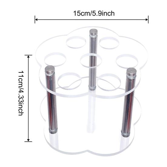 Flavor Cartridge Holder 7 Flavor Transparent Acrylic Storage Rack Flavor Cartridge Organizer for Cirkul Cartridges Kitchen Countertop Storage