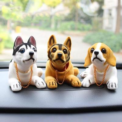 Autonukk Husky Beagle St Bernard Shepherd Shake Head Koera kaunistus Auto sisekujundus armas loominguline kingitus lauapealne ornament