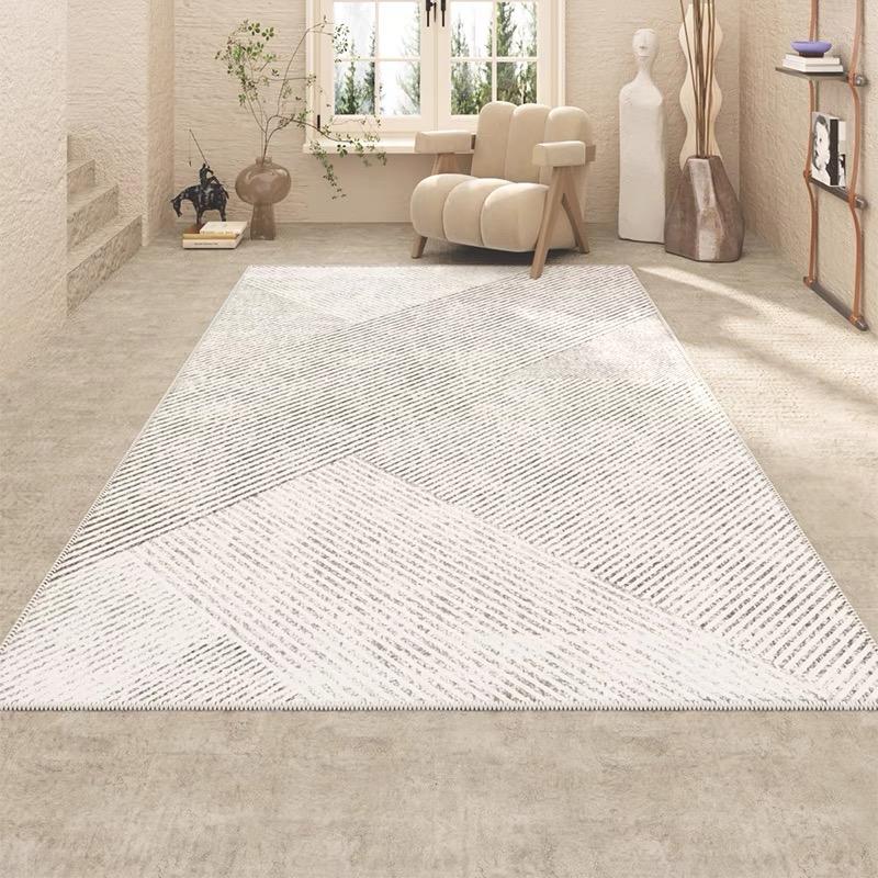 Modern Light Luxury Crystal Velvet Carpet Living Room Simple Bedroom Bedside Sofa Coffee Table Rug Wabi-Sabi Home Mat