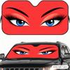 Retro Eye Makeup Sun Visor Car Sun Shade Front Windshield Coverings Blocker Auto Protector Window Visor Screen Cover