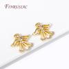Trendy Angel Charms Pendant 18K Gold Plated Inlaid Zircon Charms For Necklace Making Findings Accessories DIY Handmade Jewelry