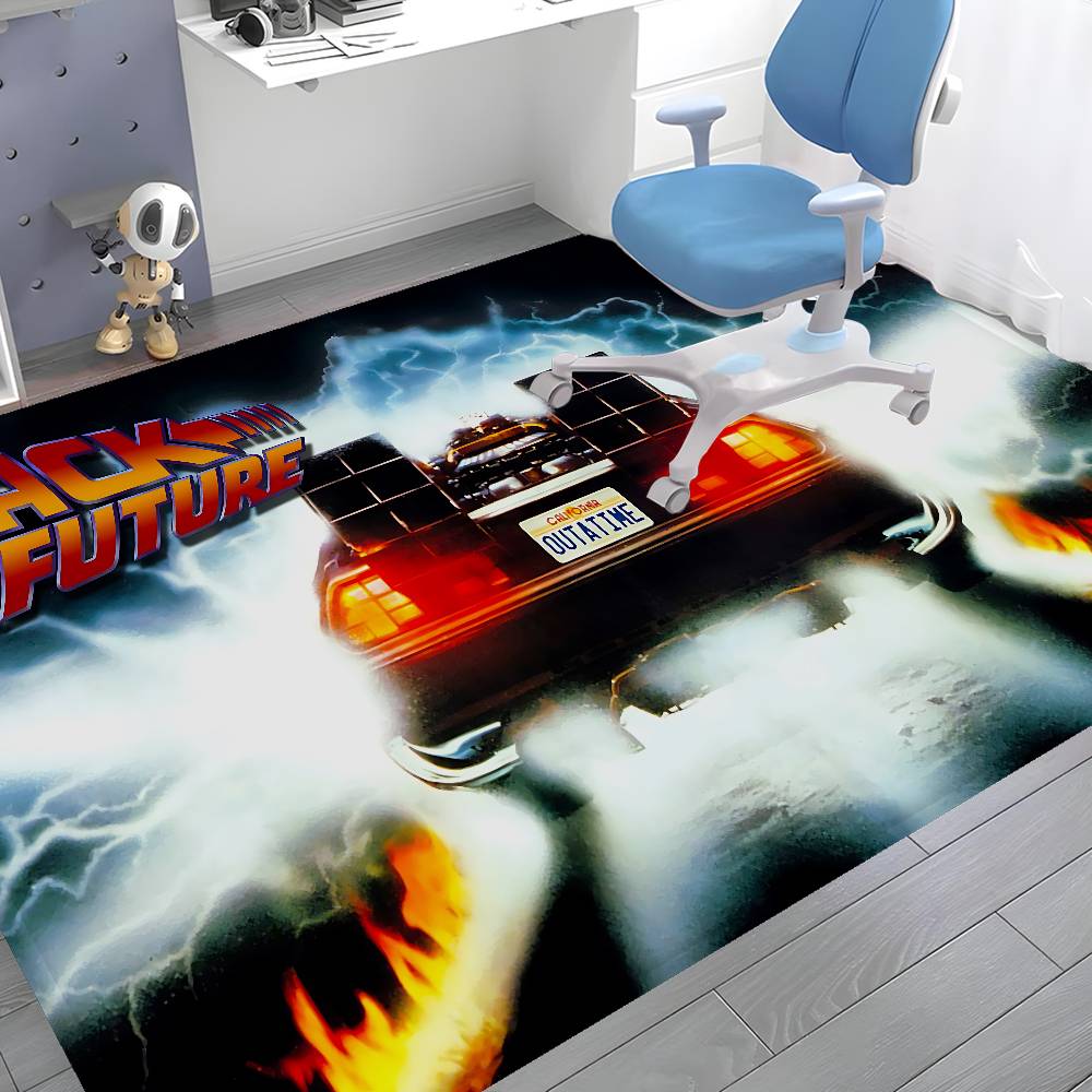 B-Back To The Future Entrance Door Mat Washable Non-Slip Living Room Sofa Chairs Area Mat Kitchen Welcome Doormat