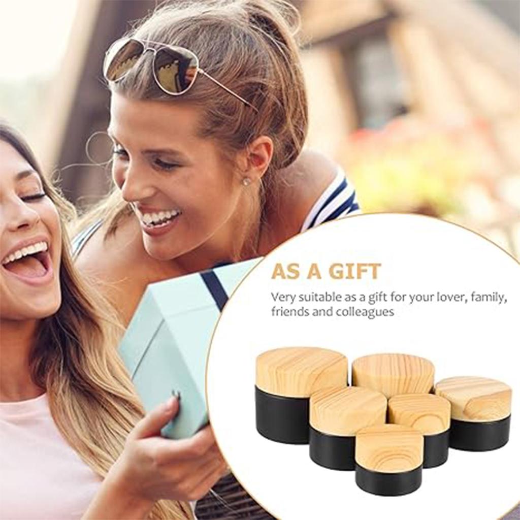 10g 15g 20g 30g 50g Empty Cream Jar Refillable Bottles Cosmetic Containers Round Glass Face Cream Box Portable Travel Bottle