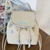 Herbst neuer Rucksack Tasche weiblich Meter Stern Kordelzug Schultasche Retro Wildleder College Stil Mädchen Rucksack Tasche