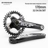 EVOSID Hohl integrierter Mountainbike Kurbelsatz mit Innenlager, 104BCD, Einzelkettenblatt (32/34/36/38 Zähne)