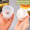 1/4Pcs Ice Mold Sphere Maker Stackable Easy Release Circle Ice Mold with Lids Large Spherical Ice Makers for Whiskey Cocktails Bourbon
