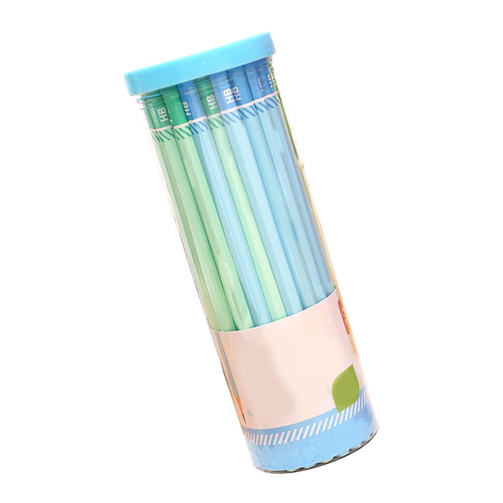 50 Pcs Writing Pencil Set HB Pencil Ergonomic Handle Safe Sketching Drawing Pencil Set for