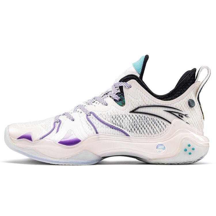 ANTA x Courtman Shock Wave 4 Pro  White Purple Black  Men s 112241111-6 EU 40