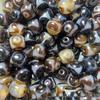 Tiger Tooth Three-Eye Daluo Agate Beads 14x15MM DIY Jewelry