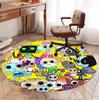 Dandy's World Pattern Round Rug, Indoor/Outdoor Mat, for Picnic, Gameroom, Bedroom, Office, Living Room, Home Decor Carpet, Birthday Gift