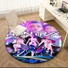 1pc K-Pop Supernatural Theme Round Carpet Painted Printed Circular Carpet, Home Door Mat, Outdoor Travel Protection Carpet