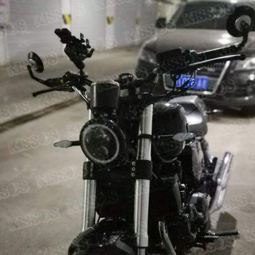 Bar End Motorcycle Bar Motorcycle CNC HONDA SUZUKI Left and Right Set X Mirrors, Mirrors, Ends, Universal, Round, Mirrors, Aluminum, YAMAHA, (Black