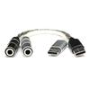 Type C to 3.5mm Extension Cable Female to Female Portable for Headphone Mobile Phone Enhances Sound Output Quality