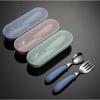 1 Set Cutlery Set Eco-friendly Heat Resistant Food Grade Comfortable To Grip K Spoon Kit Students