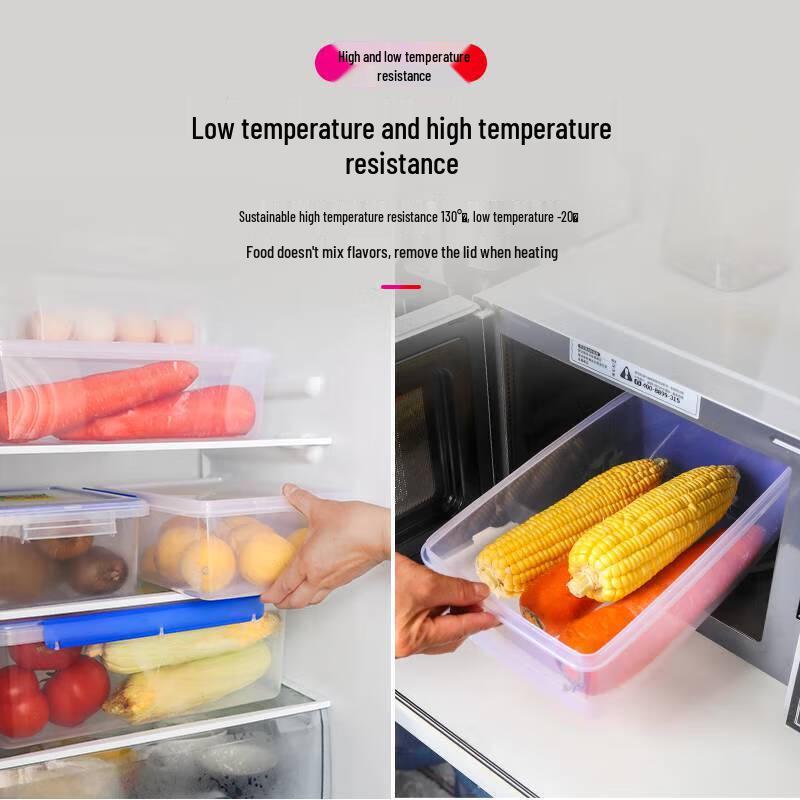 JingJingRS Transparent Rectangular Food Storage Container