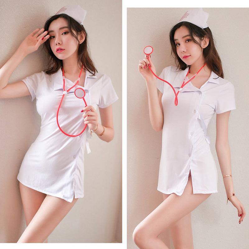Cute Nurse Sister Sexy Cosplay Lingerie Nurse Uniform Ladies Hot Erotic Costumes Dress Women Temptation Role Play Adult Games