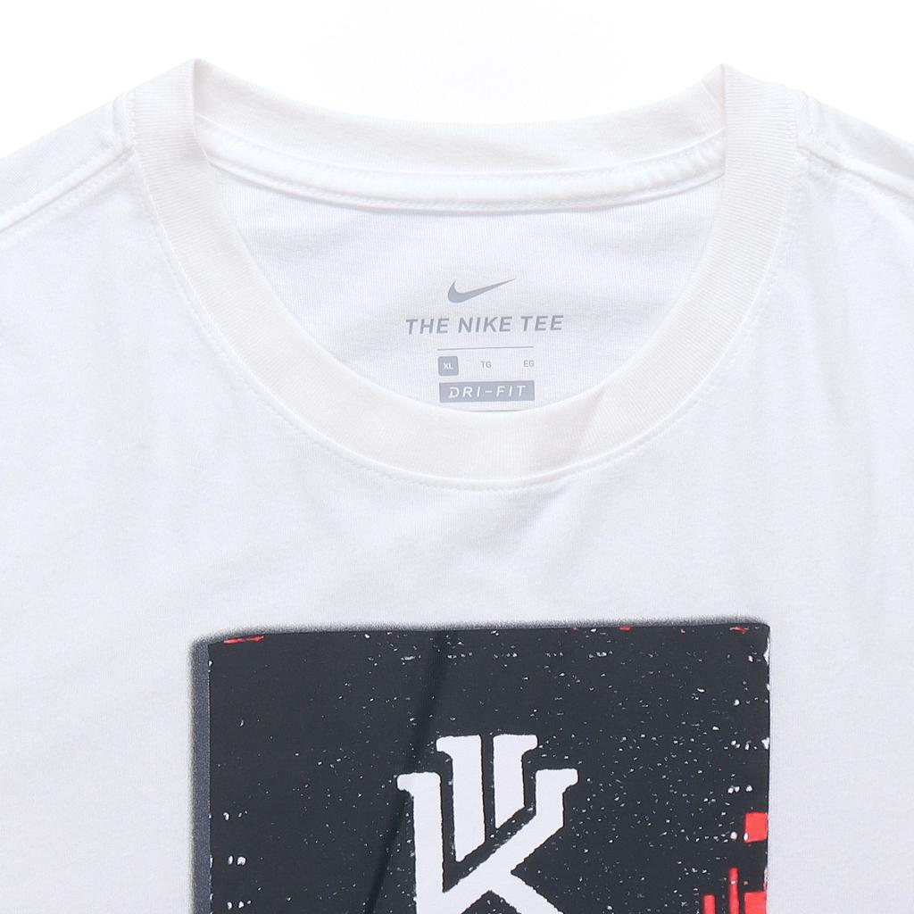 Nike 2019 Kyrie Irving Basketball Short Sleeve T-Shirt Men Tops White AJ9695-100