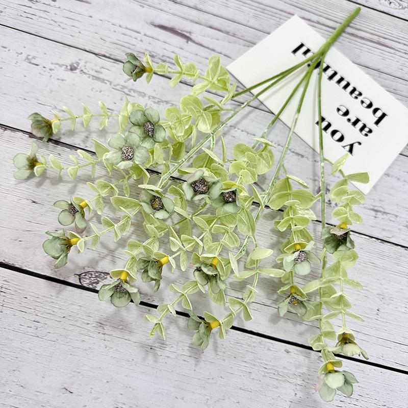 Dream Eucalyptus Blue Flower Bundle With Handmade Craft For Decoration Household