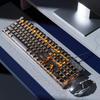 Mechanical Desktop Gaming Keyboard & Mouse Set for PC and Laptop