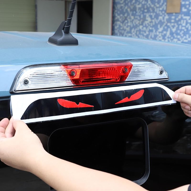 Car Third Brake Light Decal Trim Compatible with Ford Maverick 2022-2025 3rd Brake High-Position Center Light Anti-Scratch Film High Mounted 3rd Black(Decal)