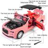 1:32 Scale SRT Tomahawk XVGT Rolls Royce Dawn Alloy Car Model Toy Music Light Pull Back Supercar Models Kids Desktop Ornaments