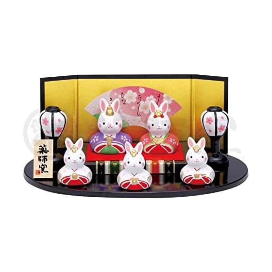 Yakushi Kiln Peach Festival Hina Dolls Nishikisa Rabbit Flat Dolls