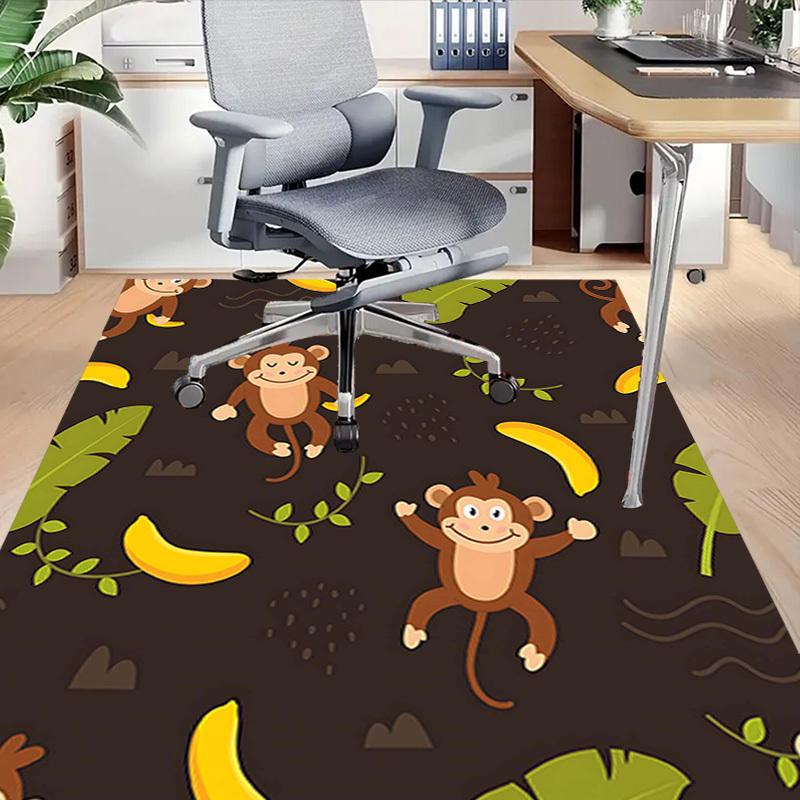 1PC Monkey Banana Extra Large Non-Slip Floor Carpet, Office, Family, Bedroom, Studio - Large Area Rug Indoor Rugs, Vibrant Colors-W266