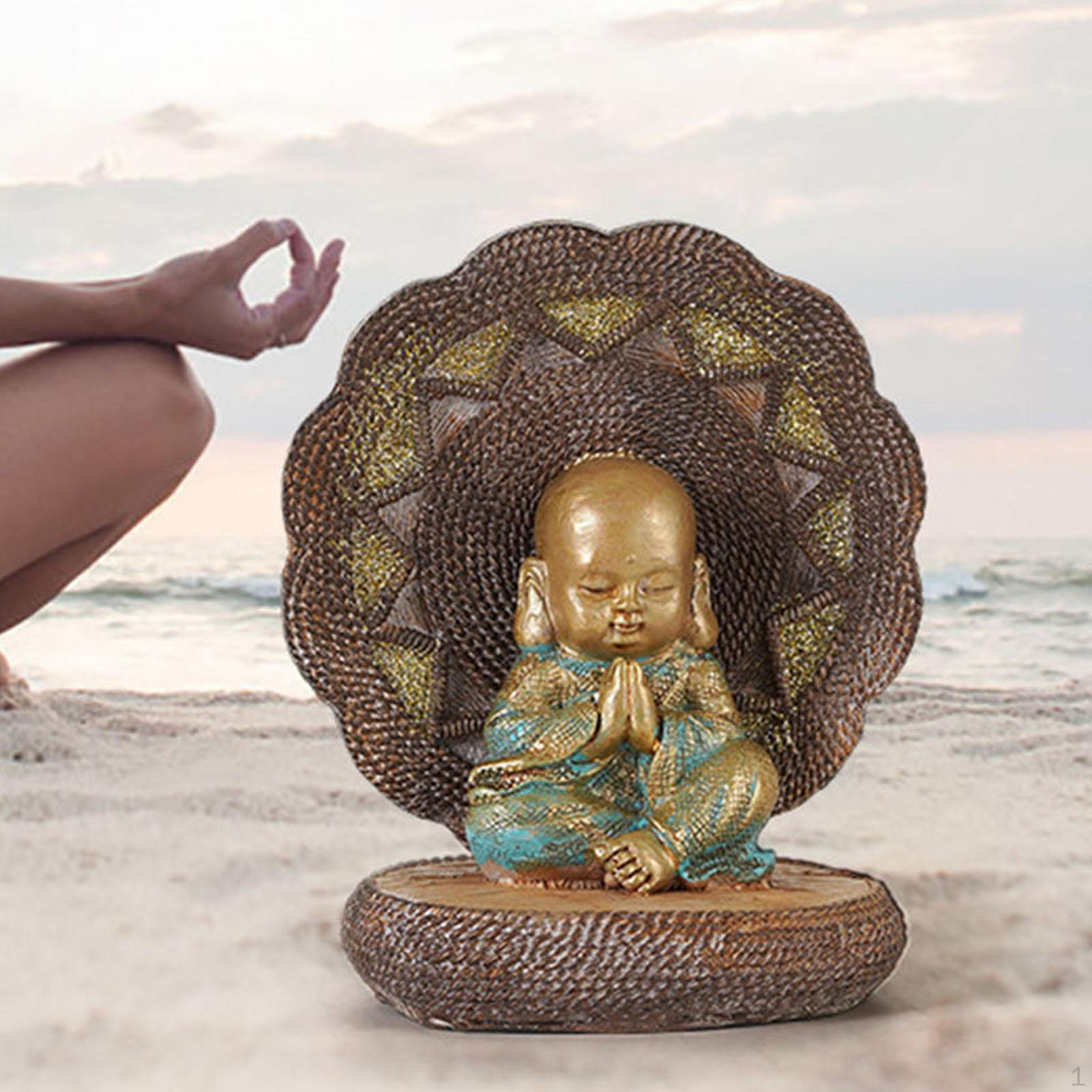 

Buddha Statue Maitreya Traditional Table Decoration Monk Ornament for Restaurant