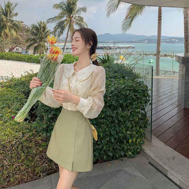 2026 Spring/Summer Floral Chiffon Dress: French Niche Style, Slimming, Sweet & Petite Fit S 38-48kg