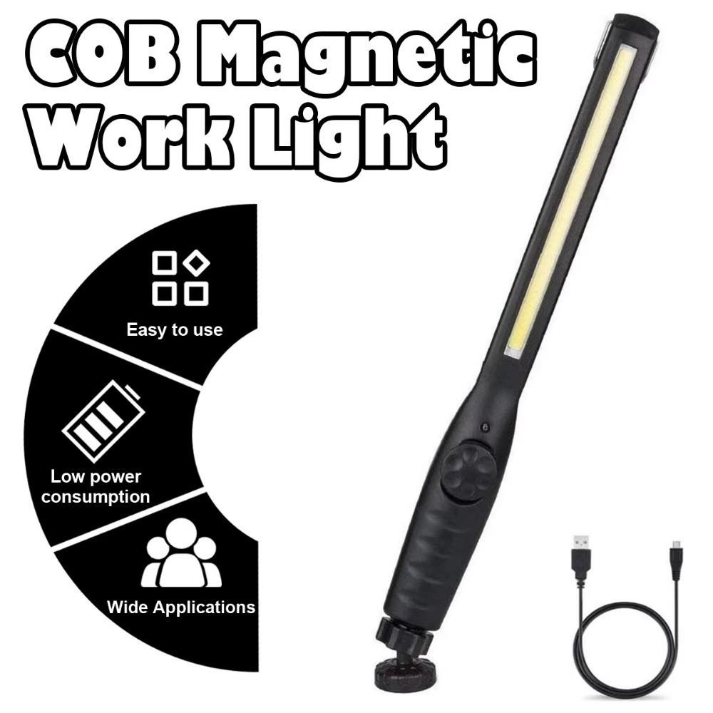 With Magnet Flashlight 360°Rotation Base Emergency Lamp Portable LED Work Light  Inspection Wor