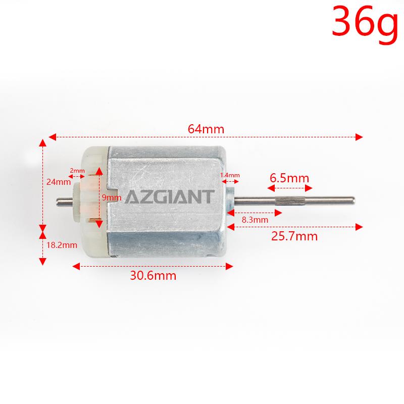 20 mm ribbed shaft car central door lock motor, rearview mirror motor, steer ELV ESL lock motor