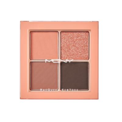 McQueen New York 1001 Tone-on-Tone Shadow Palette Pro 4-ball 3.8g, Dried Coral Petals, 1 Piece