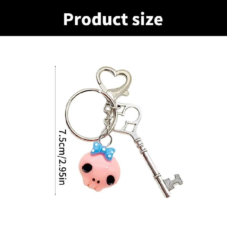 Stylish Beaded Eye Keychain Multifuntional Jewelry Fashion Bag Accessory Portable Key Holder Haloween Theme Key Ornament