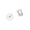 Silent Decorative Wall Clock for Home Office Kitchen Study Room with Portable Versatile Bedside